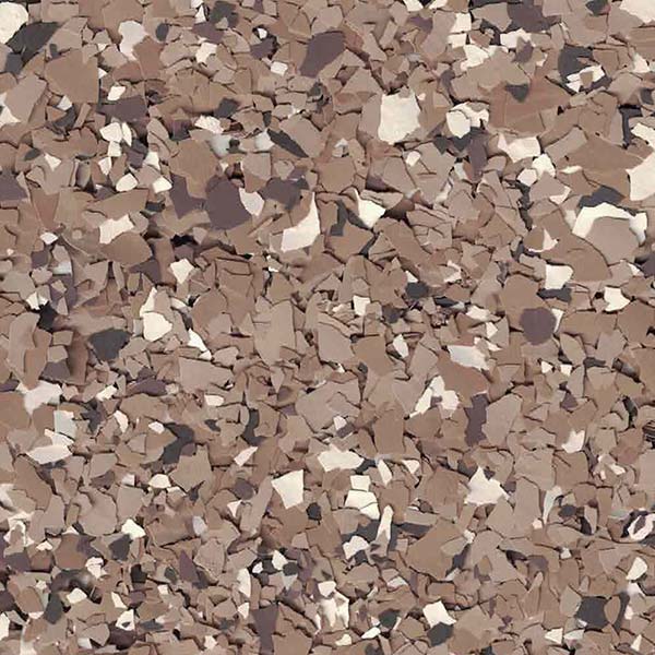 This image shows a random assortment of broken, angular shapes in various shades of brown, beige, and gray, resembling a mosaic or abstract pattern.