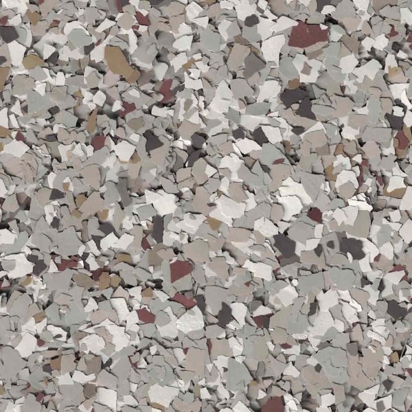 This image displays a mottled pattern of variously shaded, irregularly shaped fragments, possibly depicting a material like terrazzo or a granular, multi-colored surface.